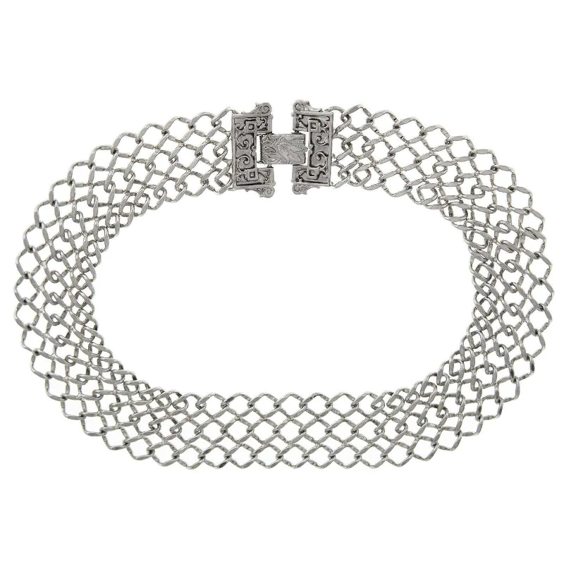 Shine In Style – Shop Jewelry Discounts Today 1928 Jewelry Collectanea Interlaced Chain Collar Necklace 17"