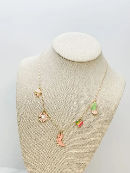 Affordable Glamour – Premium Jewelry At Special Prices Western Charm Necklace - Pink