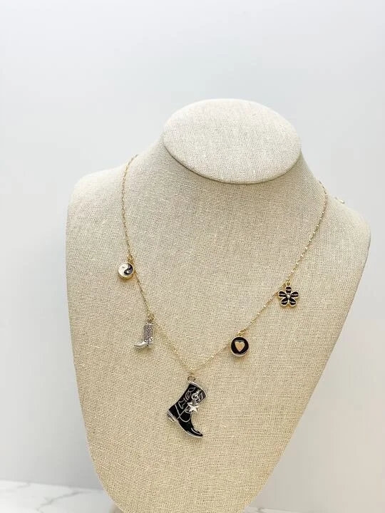 Limited-Time Offer On Elegant Jewelry Pieces Western Charm Necklace - Jet