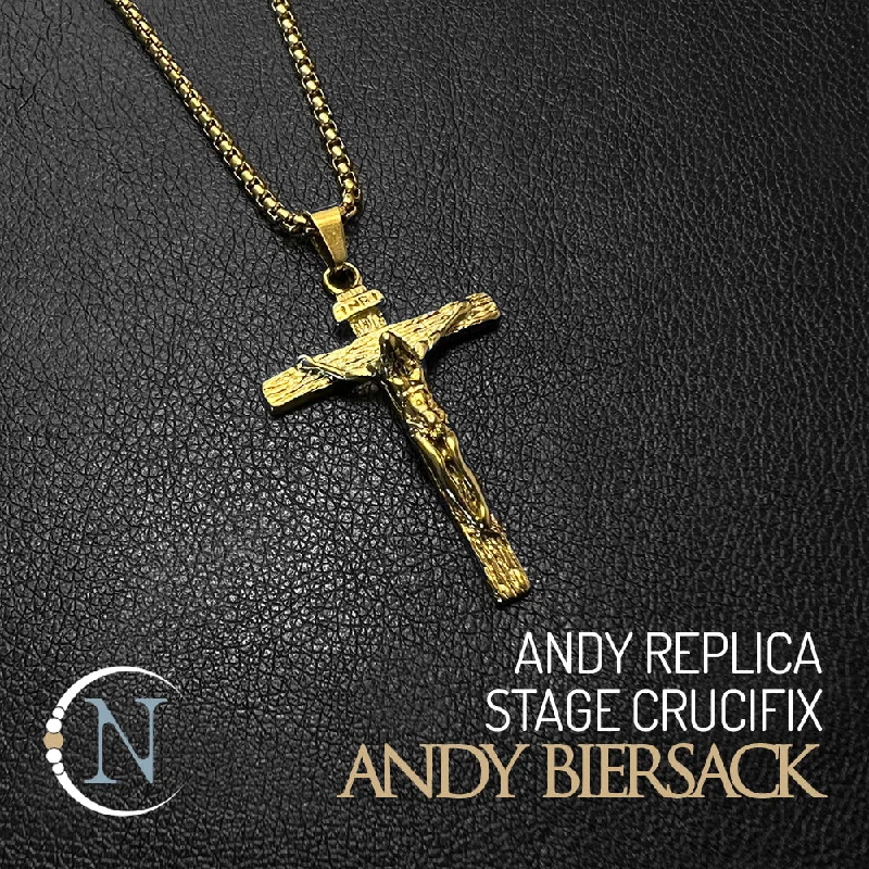 Celebrate Every Occasion With Sparkling Savings Andy Replica Stage Crucifix Necklace by Andy Biersack