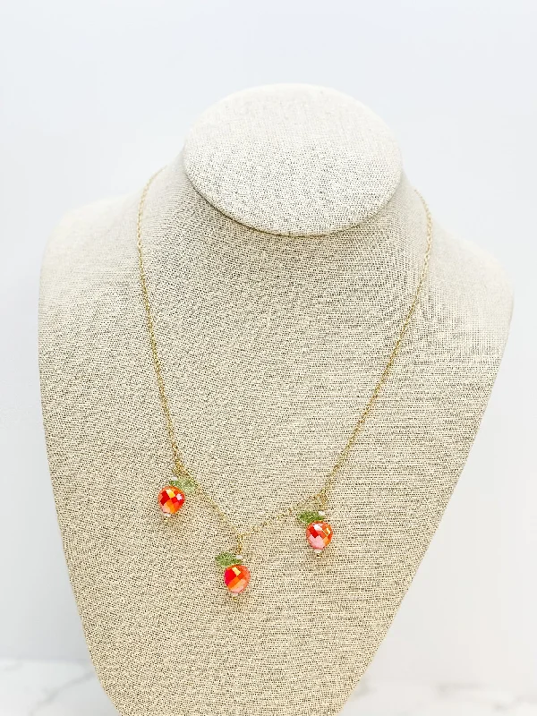 Limited-Time Offer On Elegant Jewelry Pieces Beaded Apple Necklace
