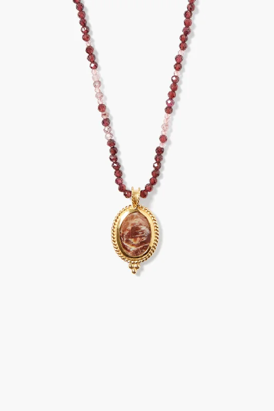 Affordable Luxury Jewelry For Every Occasion Calypso Necklace Garnet Mix