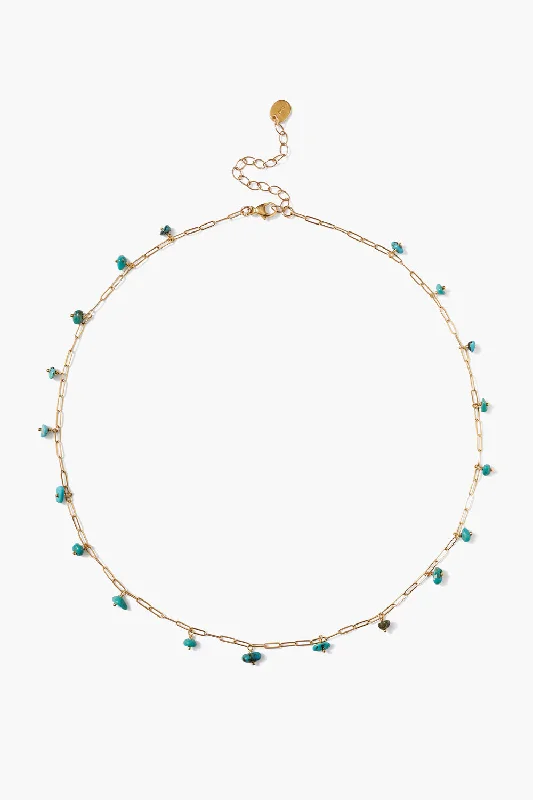 Seasonal Jewelry Deals – Elevate Your Style Cayman Short Necklace Turquoise