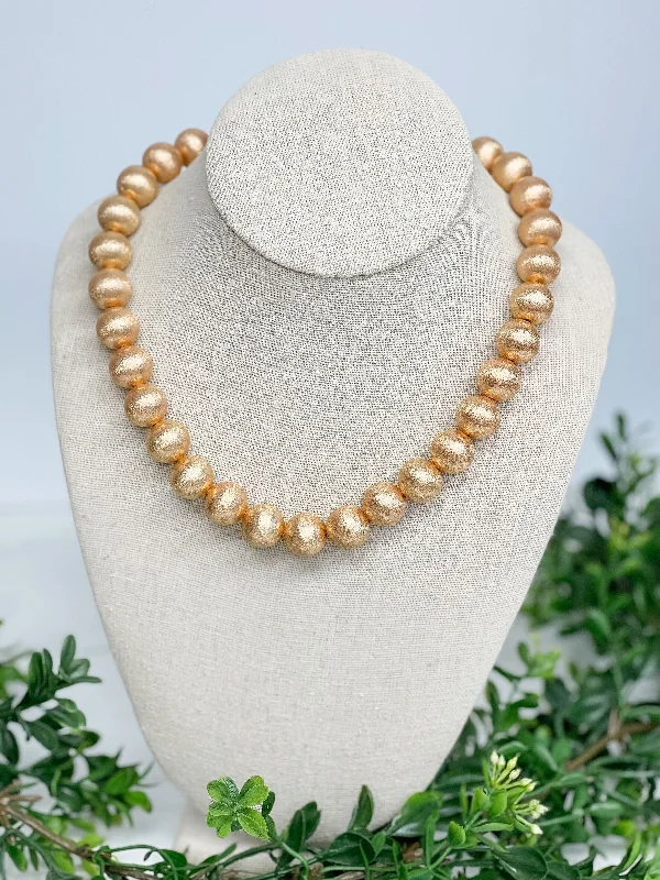 Last Chance To Grab Your Favorite Jewelry At A Discount Gold Ball Bead Necklace