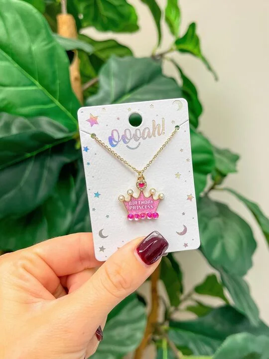 Huge Savings On Timeless Jewelry Collections Kids Birthday Crown Pendant Necklace