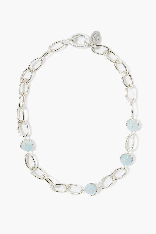 Exclusive Online Jewelry Sale – Don't Wait Lark Chain Necklace Aquamarine