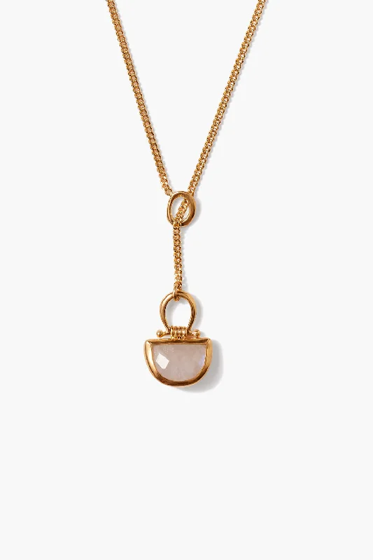 Eco-Friendly Sustainable Jewelry For Conscious Buyers Luna Drop Necklace Moonstone