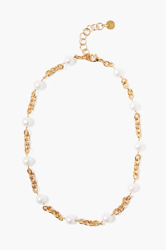 Flash Sale On Elegant Jewelry – Don't Miss Out Nautica Chain Necklace White Pearl