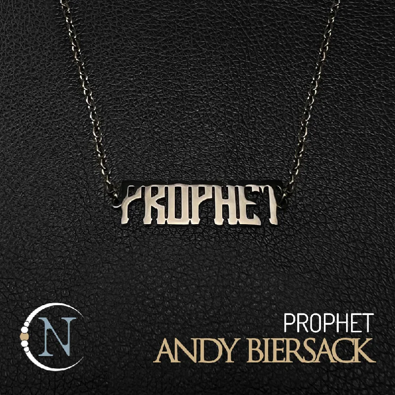 Seasonal Jewelry Clearance – Best Styles At The Lowest Prices Necklace ~ Prophet Nameplate by Andy Biersack + HAND SIGNED PHOTO