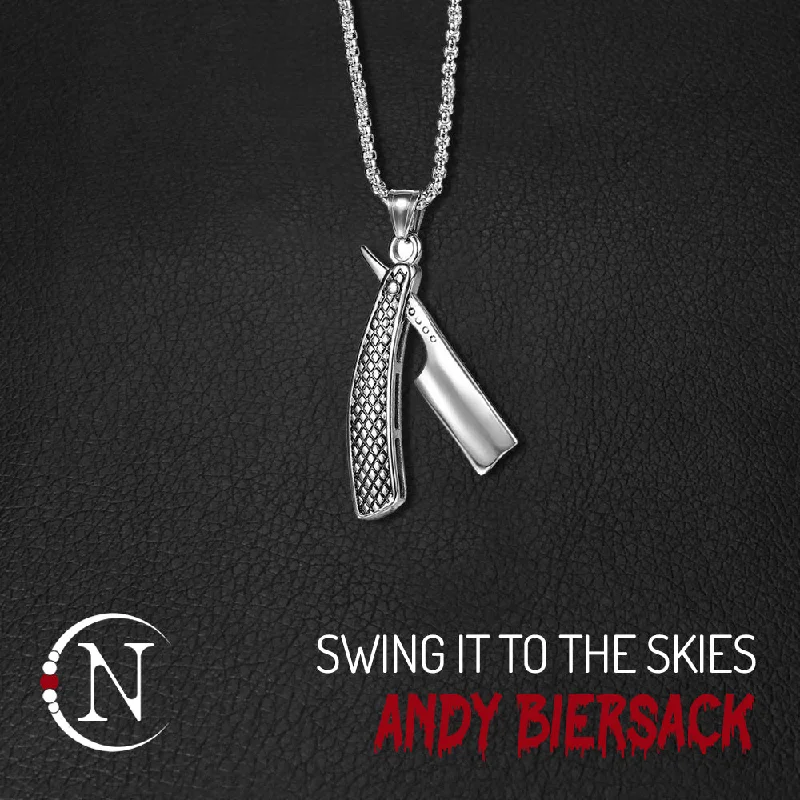 Customized Silver Jewelry For Unique Style Necklace ~ Swing It To The Skies by Andy Biersack ~LIMITED EDITION