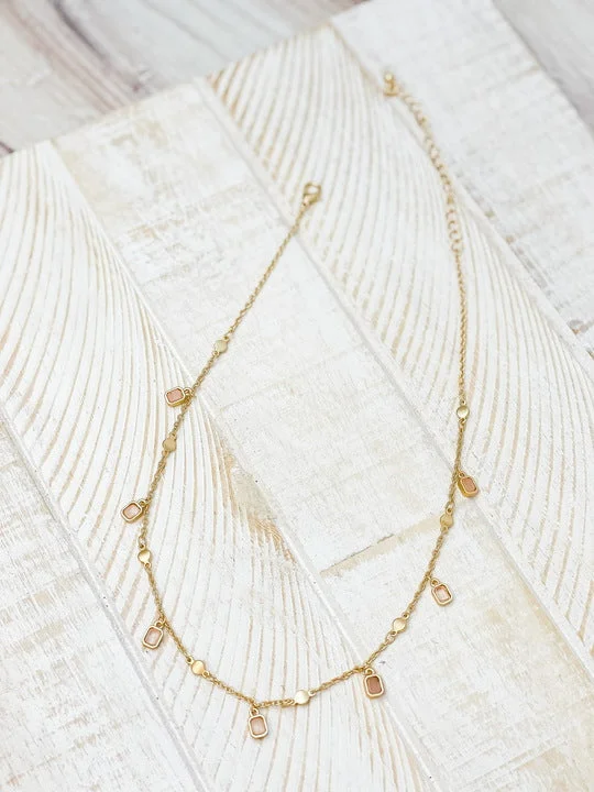 Special Sale On Handcrafted Jewelry – Shop Today Semi Precious Dangle Charm Necklace - Rose Quartz