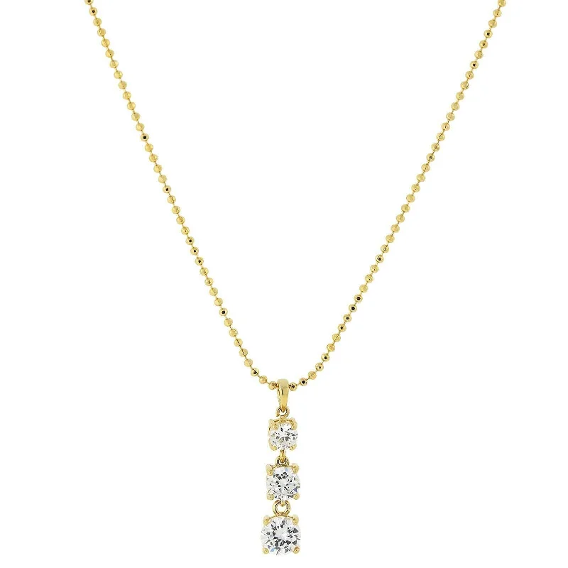 Limited-Time Jewelry Sale – Don't Miss These Deals 1928 Jewelry Cubic Zirconia Drop Necklace 18"