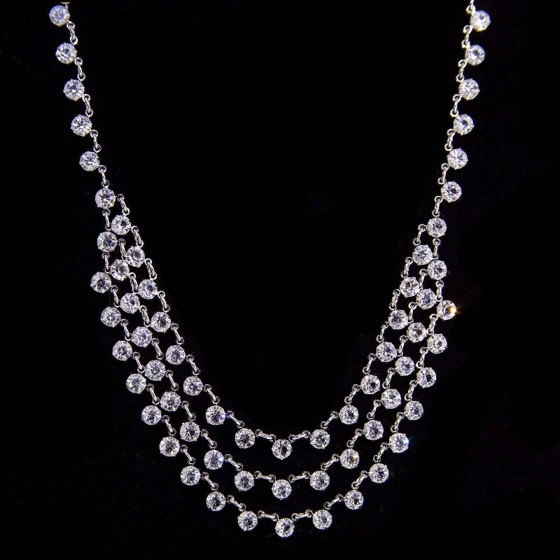 Jewelry Clearance – Final Chance To Save Big 1928 Jewelry Round Vintage Austrian Crystal Draped Necklace 15"