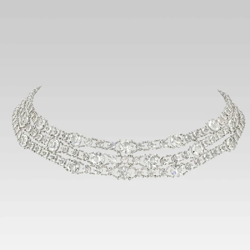 Sparkle On A Budget – Fine Jewelry For Less 1928 Jewelry Austrian Crystal Draped Drop Necklace 13.5" Adjustable