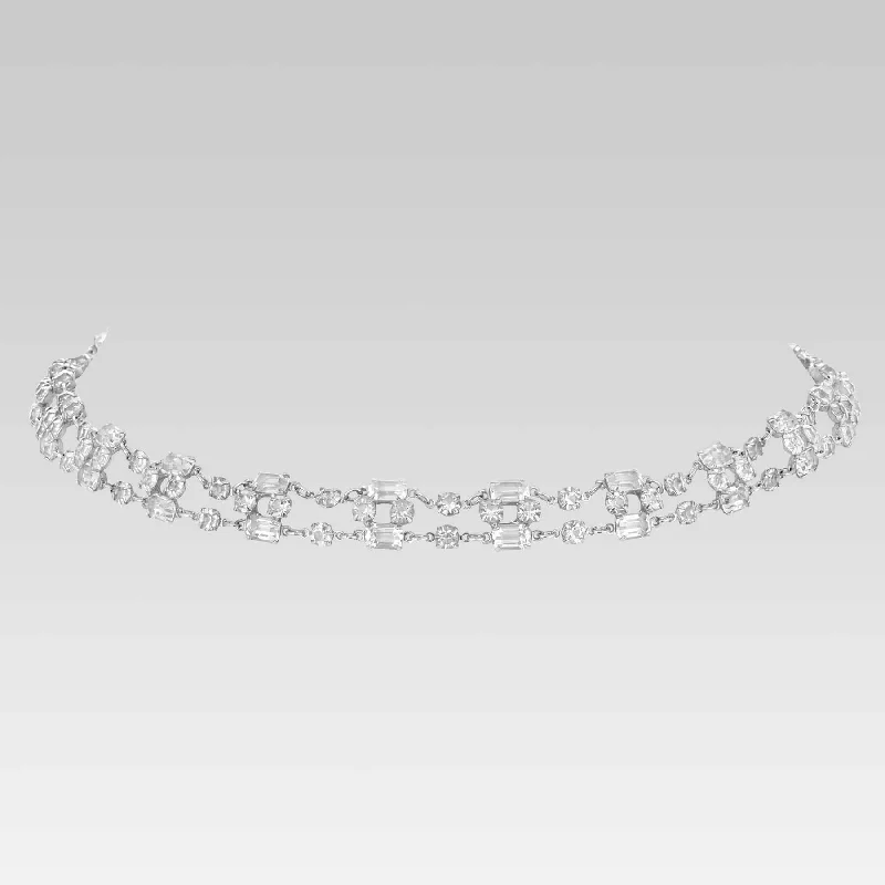 Best Jewelry Deals – Shop Premium Pieces At Great Prices 1928 Jewelry Classic Vintage Austrian Crystal Baguette Link Necklace 15"