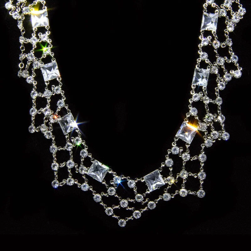 Shop Elegant Jewelry At Unbeatable Prices 1928 Jewelry Vintage Austrian Crystal Collar Necklace 12" + 3" Extender