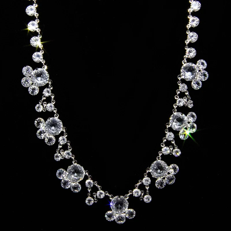 Clearance Sale On High-End Jewelry Collections 1928 Jewelry Vintage Austrian Crystal Drop Necklace 13"