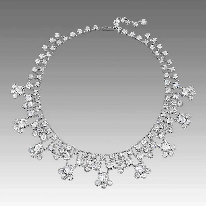 Luxury Jewelry Clearance – Shop Premium Styles Now 1928 Jewelry Vintage Austrian Crystal Multi Drop Necklace 16"