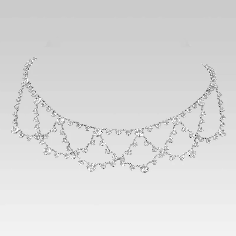 Jewelry Sale – Exclusive Styles At Lower Prices 1928 Jewelry Vintage Austrian Crystal Round Draped Drop Necklace 16" + 3" Extender Adjustable