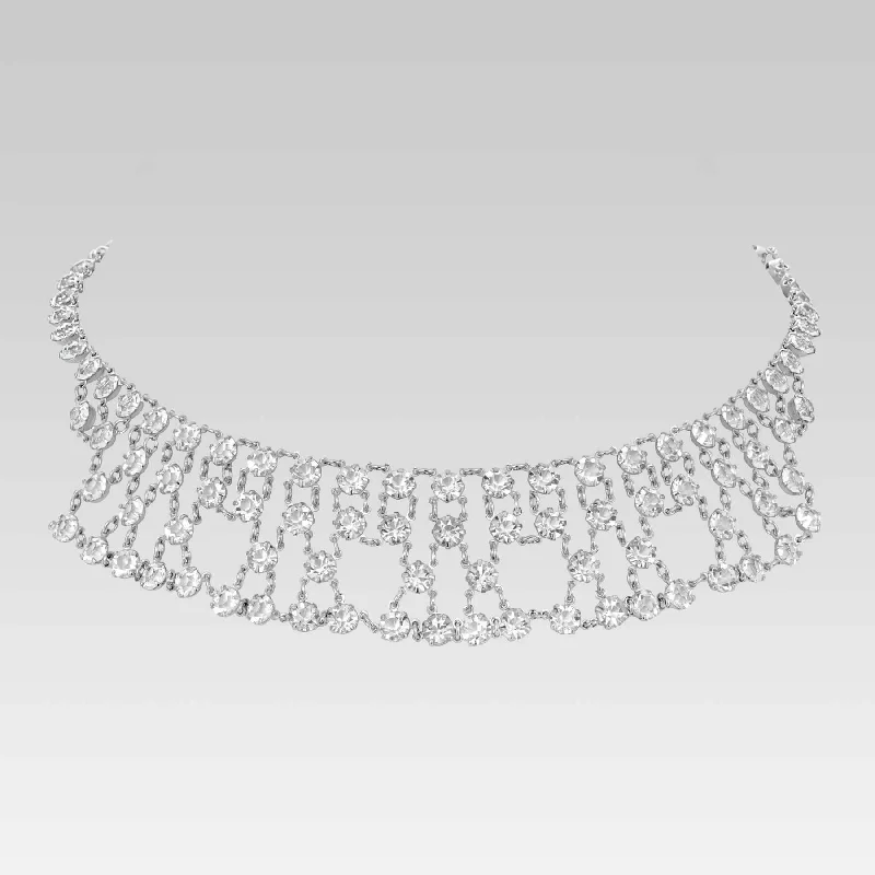 Flash Deals On Fine Jewelry – Shop Before It's Gone 1928 Jewelry Vintage Austrian Crystal Round  Drop Necklace 15"