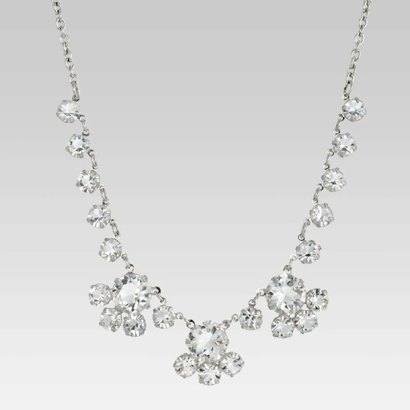 Shop Fine Jewelry With Amazing Deals 1928 Jewelry Vintage Austrian Crystal Round Crystal Necklace 16" + 3" Extender Adjustable