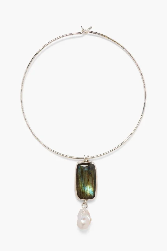 High-End Jewelry, Now More Affordable Than Ever Soledad Collar Necklace Labradorite