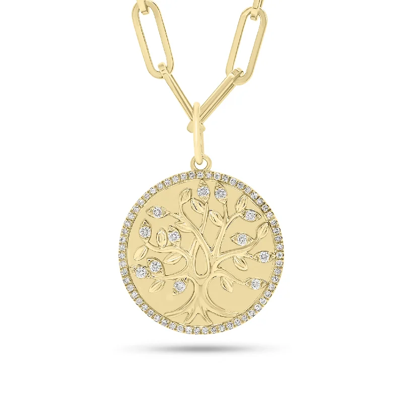 Personalized Jewelry Sale – Meaningful Gifts At Great Prices Diamond Tree of Life Circle Pendant