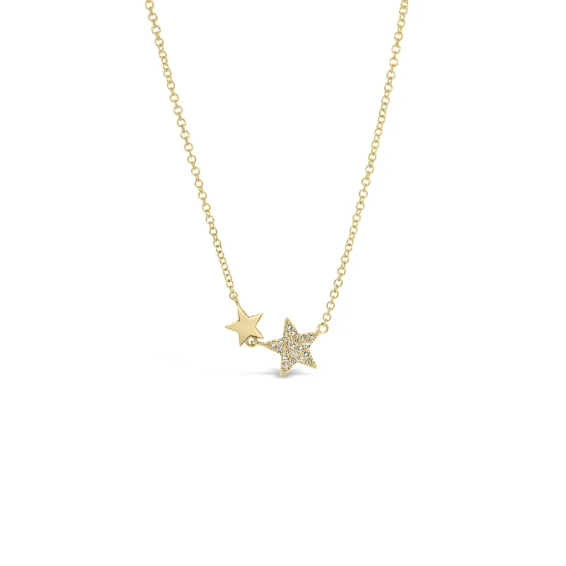 Limited Stock On Premium Jewelry At Low Prices Diamond Double Star Necklace