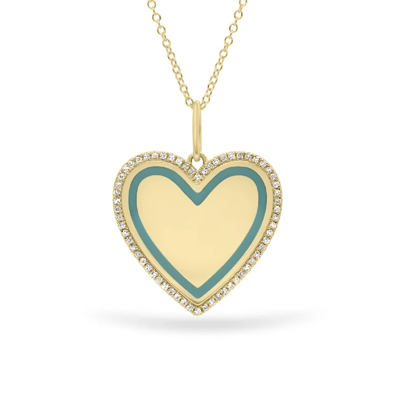Shine Without Limits – Jewelry Sale Happening Now Diamond & Enamel Heart Pendant