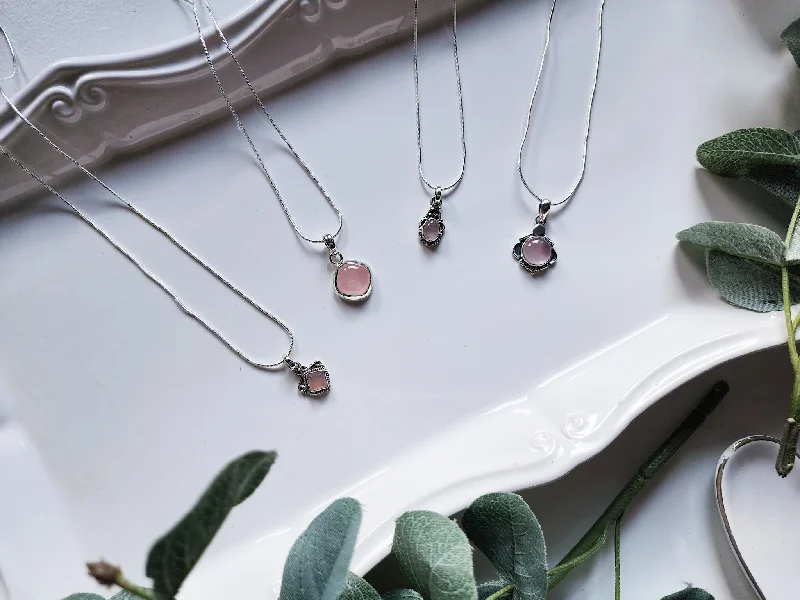 Eco-Friendly Sustainable Jewelry For Conscious Buyers Rose Quartz Sterling Pendant