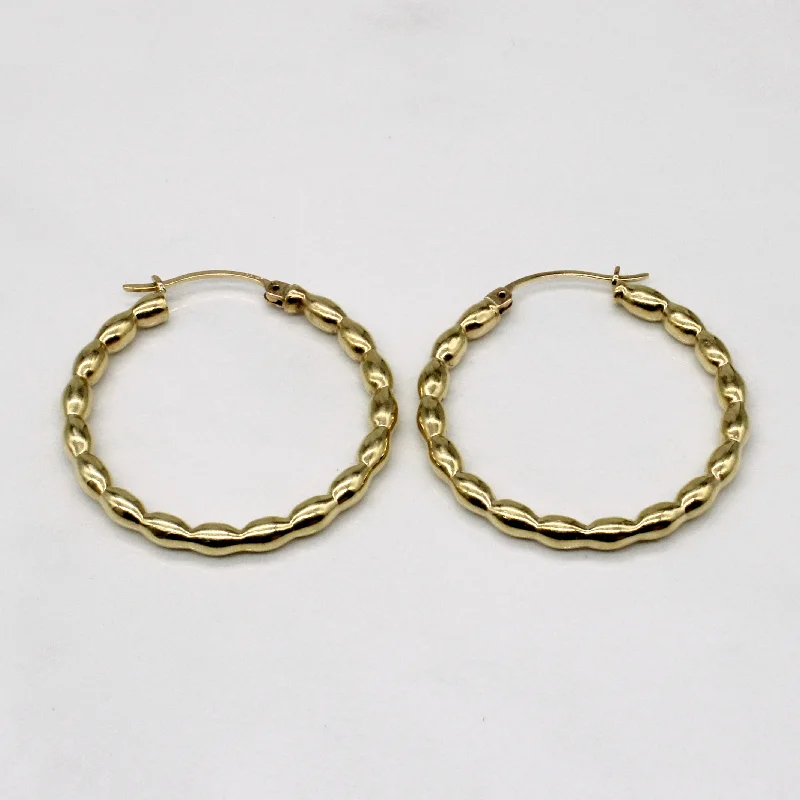 Bestselling Jewelry Now On Sale – Elevate Your Look 10k Yellow Gold Hoop Earrings