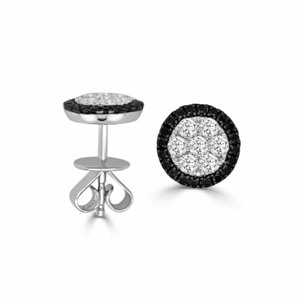 Huge Savings On Timeless Jewelry Collections 14k Gold Black & White Diamond Studs