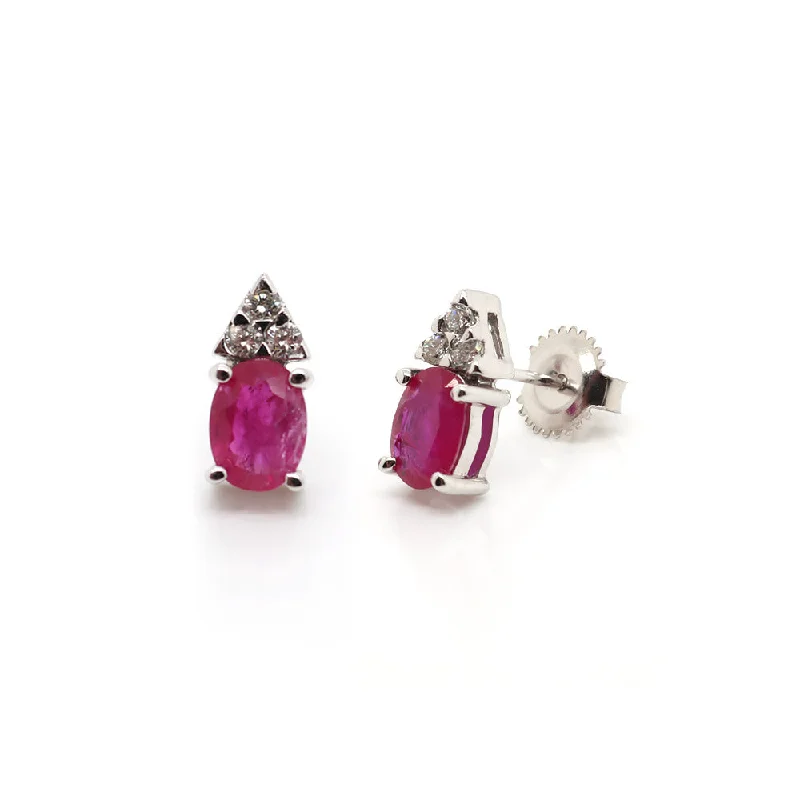 Shop Stylish Jewelry Now And Save Big 14k Ruby and Diamond Earrings