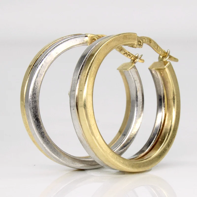 Jewelry Sale Alert – Shop Timeless Elegance Today 14k Two Tone Gold Hoop Earrings