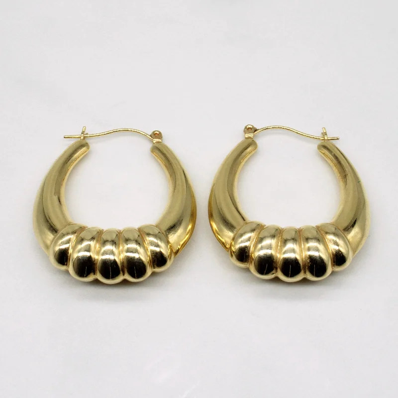 Shop Jewelry That Shines Without The High Price 14k Yellow Gold Hoop Earrings