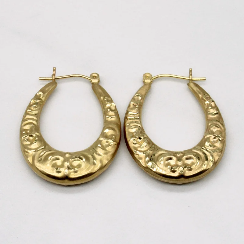 Unmissable Jewelry Sale – Shop Before It's Too Late 14k Yellow Gold Hoop Earrings