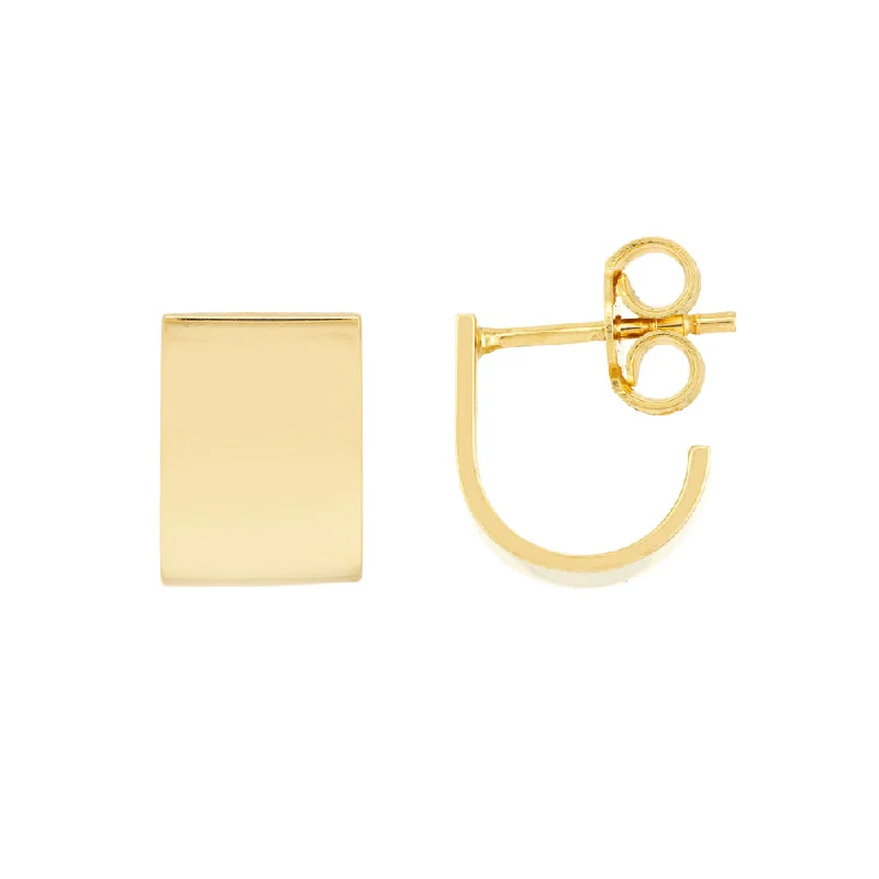 Limited-Time Jewelry Sale – Elegant Styles At Less 14k Yellow Gold J Hoop Huggie Earrings