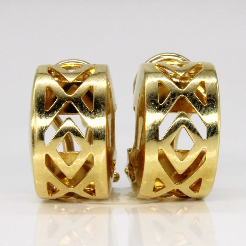 Get Your Favorite Jewelry At The Best Price 18k Yellow Gold Hoop Earrings