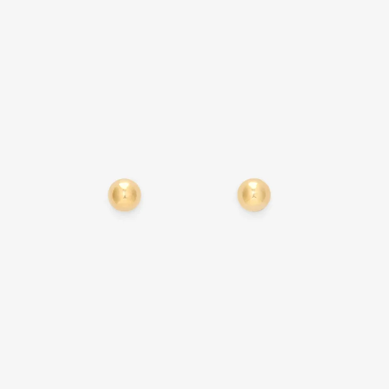 Fashion-Forward Geometric Jewelry For Contemporary Style 2mm Golden Ball Studs | E7602
