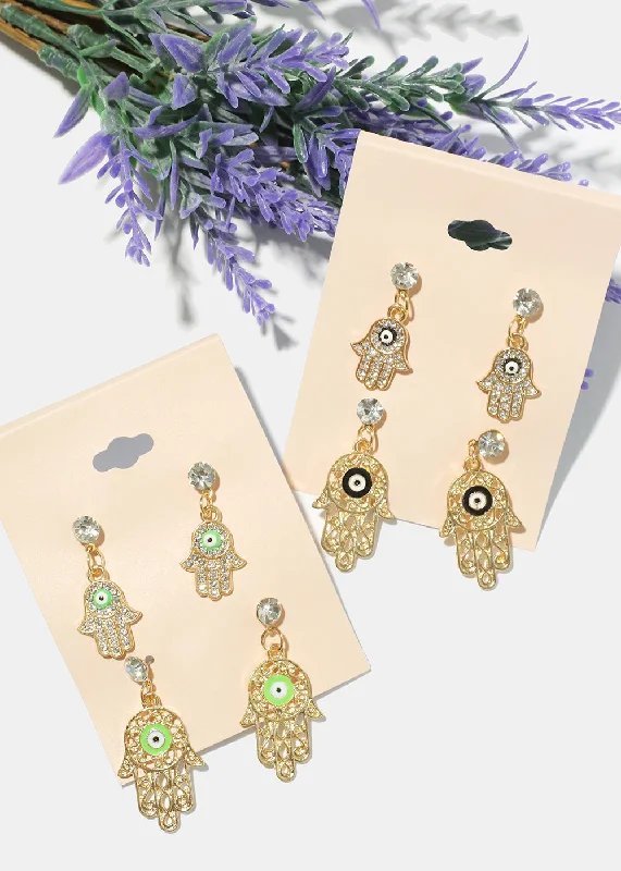 The Biggest Jewelry Sale Of The Year Is Here 2 Pair Dangle Hamsa Hand Earrings