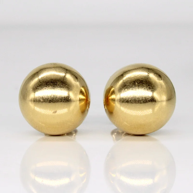 Seasonal Jewelry Sale – Upgrade Your Collection 20k Yellow Gold Sphere Earrings