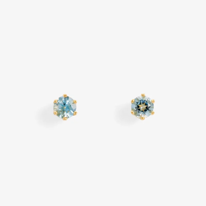 Limited-Time Jewelry Sale – Don't Miss These Deals 3mm  Aquamarine Studs | E1902AQ