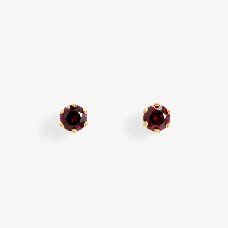 Chic And Stylish Jewelry At Exclusive Prices 3mm Garnet Studs | E1902GN