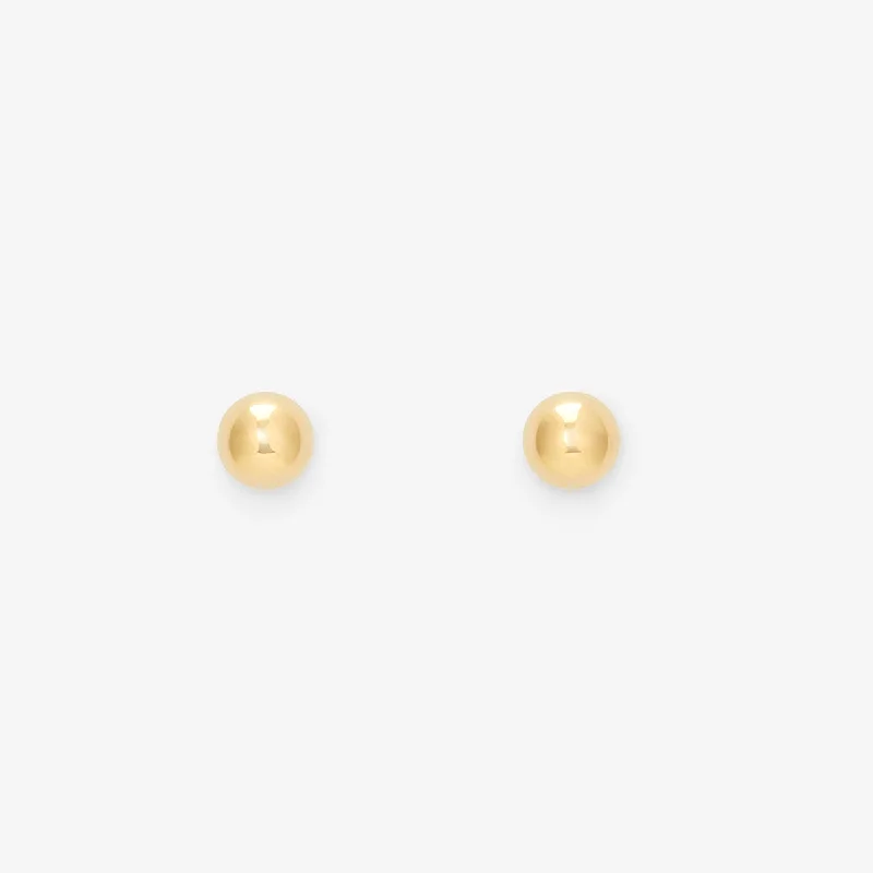 Elegant Rose Gold Jewelry For A Stylish Touch 3mm Golden Ball Studs | E7603