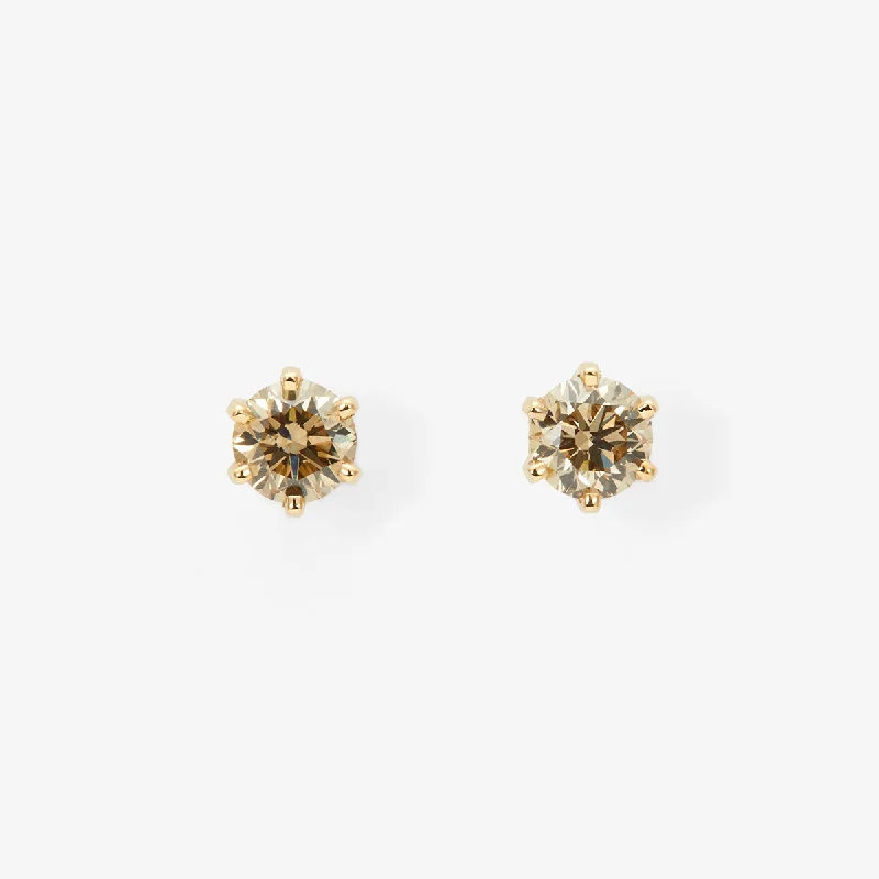 Personalized Jewelry Sale – Unique Pieces At Great Prices 4mm Brown Diamond Studs | E1904BR