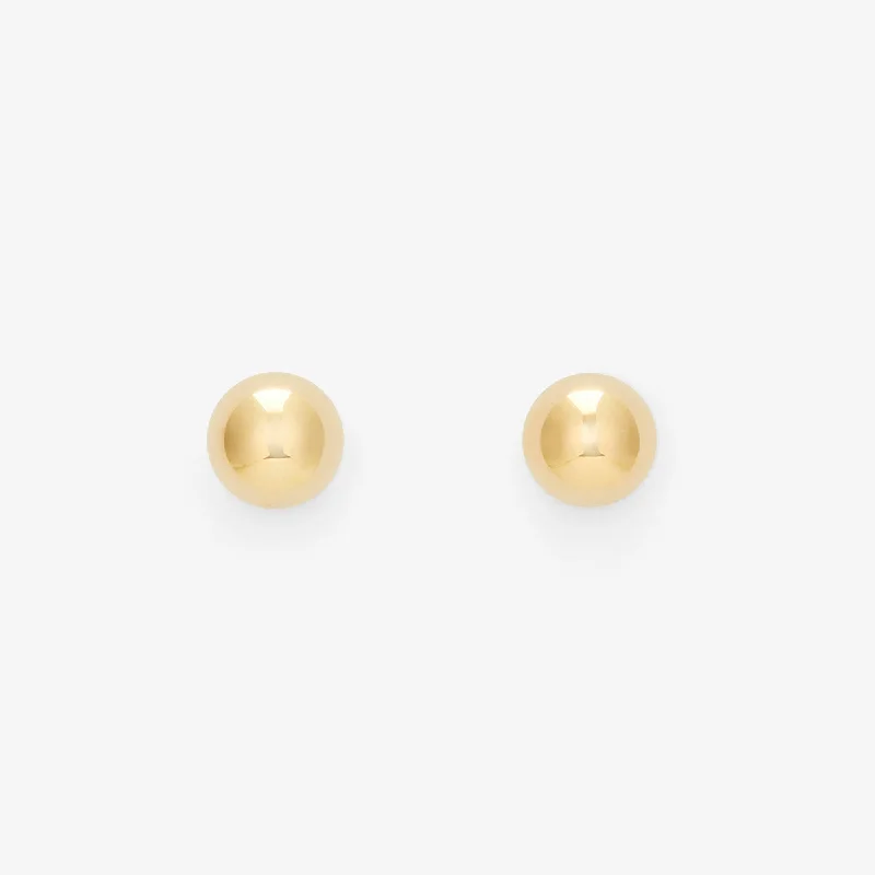 Versatile Layering Jewelry For Effortless Chic 5mm Golden Ball Studs | E7605
