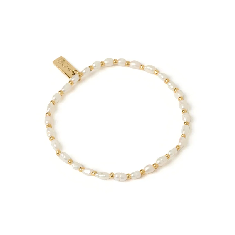 Your Dream Jewelry At Dream Prices Amber Pearl and Gold Bracelet