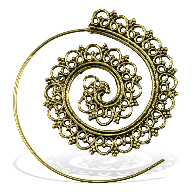 Trendy Minimalist Jewelry For Everyday Wear <span>BRE-247<span>: </span></span>Gypsy Spirals