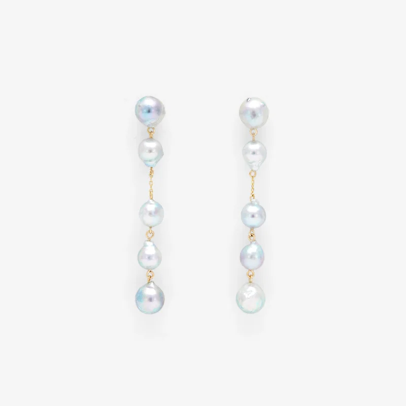 Last Chance To Shop High-End Jewelry At Markdown Prices One-of-a-Kind Akoya Pearl Drop Earrings | APE4-OOAK