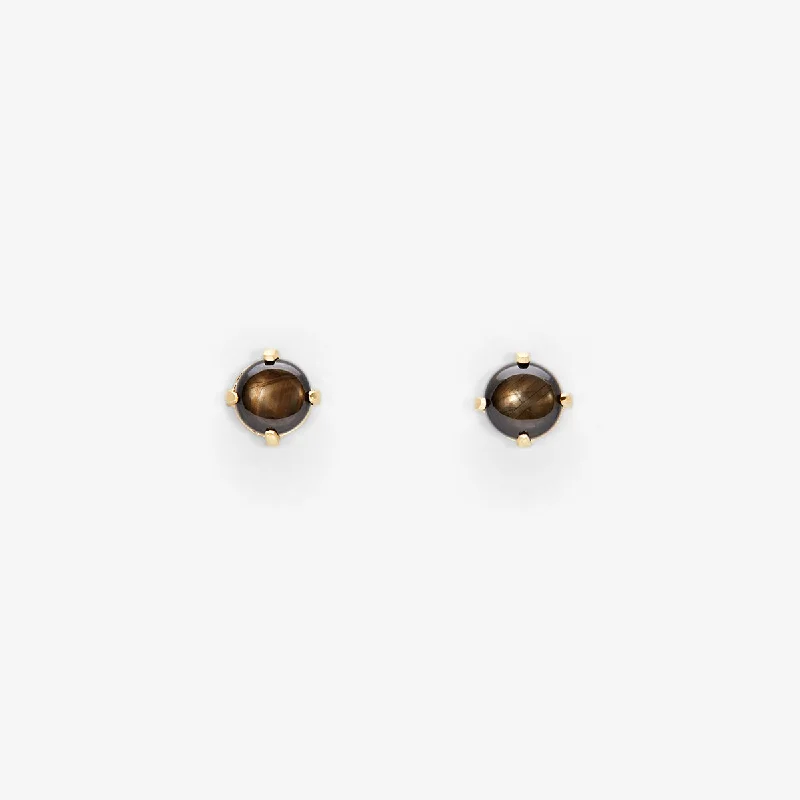 Exclusive Gemstone Jewelry Markdowns – Shop Now Black Star Sapphire Wisp Studs | E7904SSBK